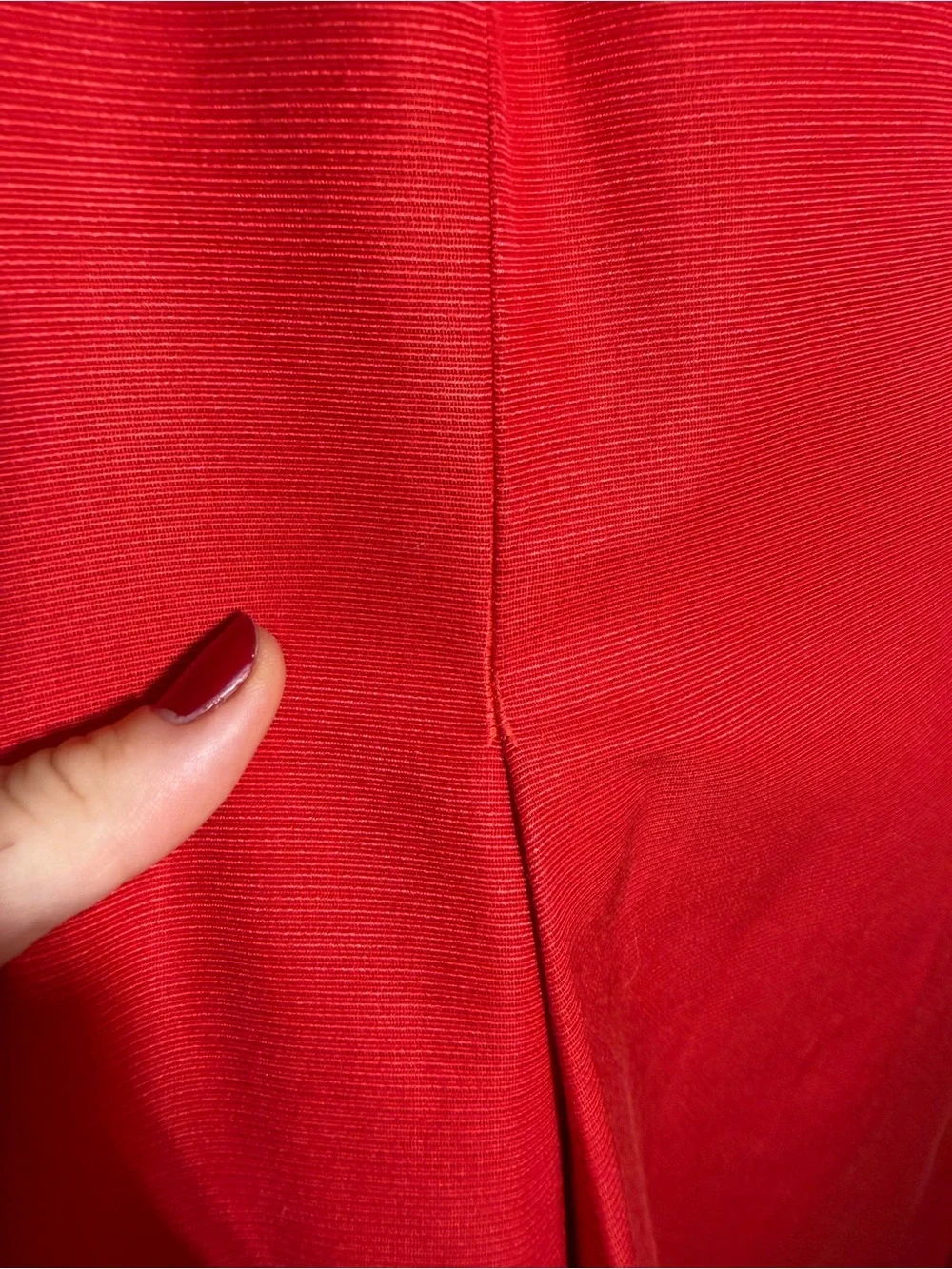 Kate Spade Red Silk Cotton Blend Fit and Flare Dress - size 8